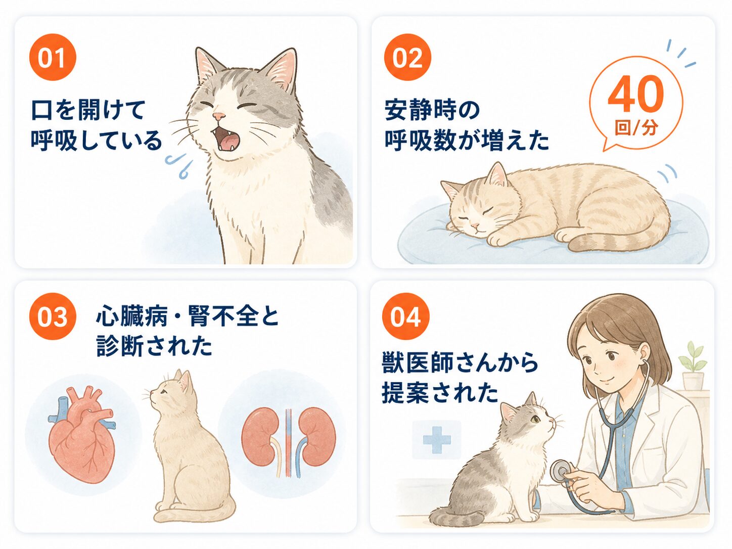 猫に酸素室を検討したい4つのサイン