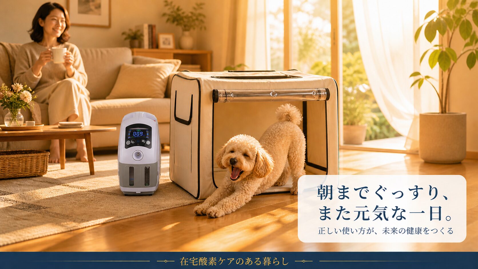 朝までぐっすり、また元気な一日｜在宅酸素ケアのある暮らし