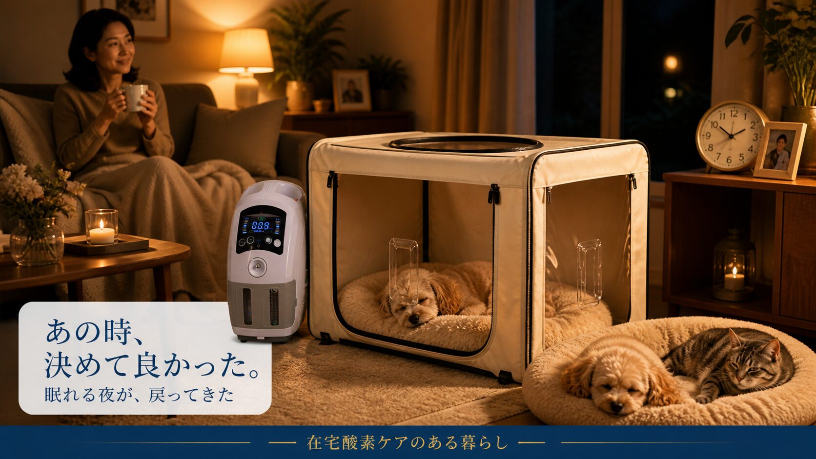 あの時、決めて良かった｜在宅酸素ケアのある夜
