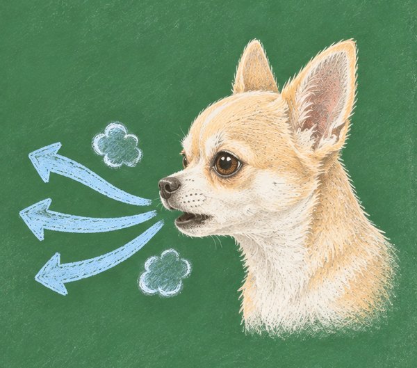 咳：口から息を吐き出す