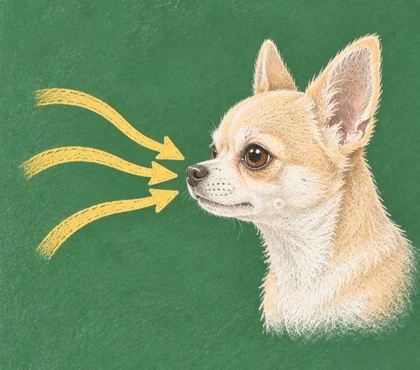 逆くしゃみ：口を閉じたまま、鼻から息を吸い込む